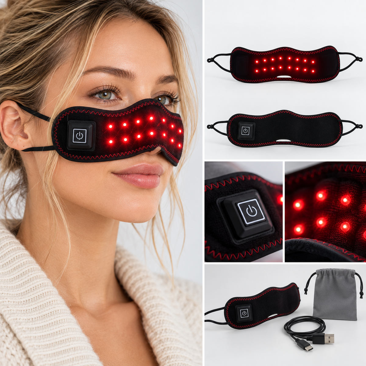 Sinus & Stuffy Nose Comfort – MODOO™ Red Light Heated Nasal Wrap